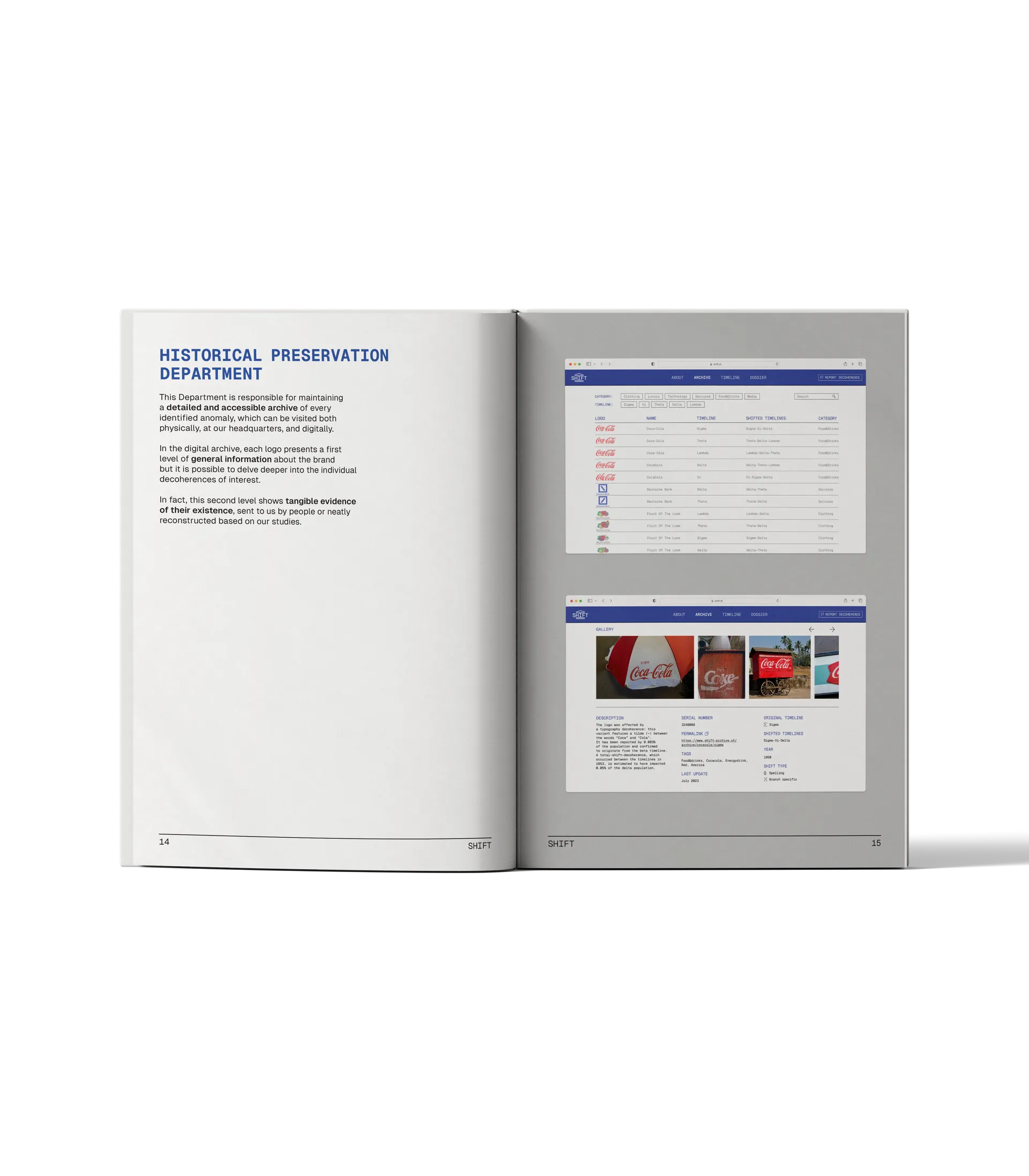 SHIFT's book page
