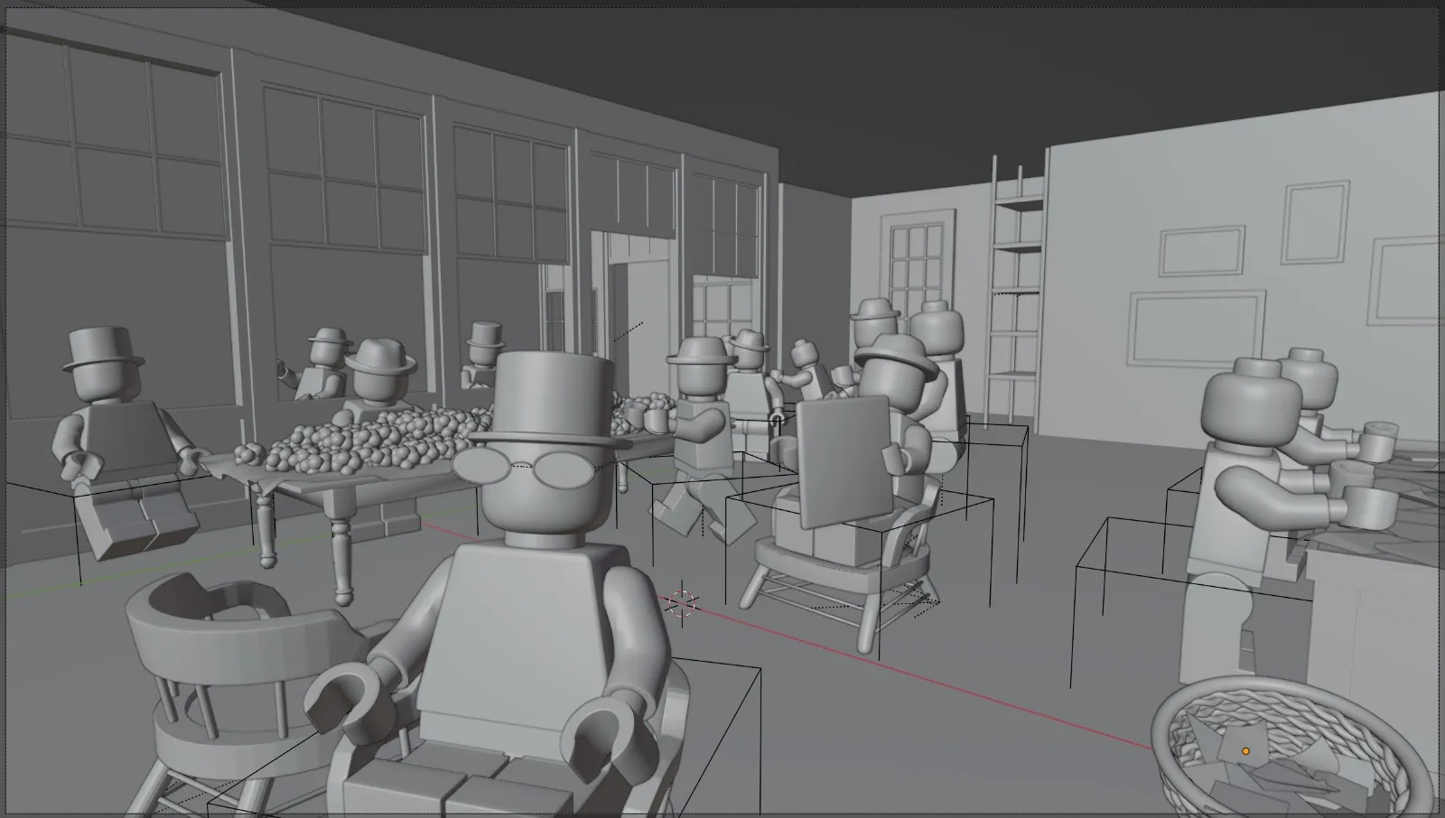 Process of recreating the painting