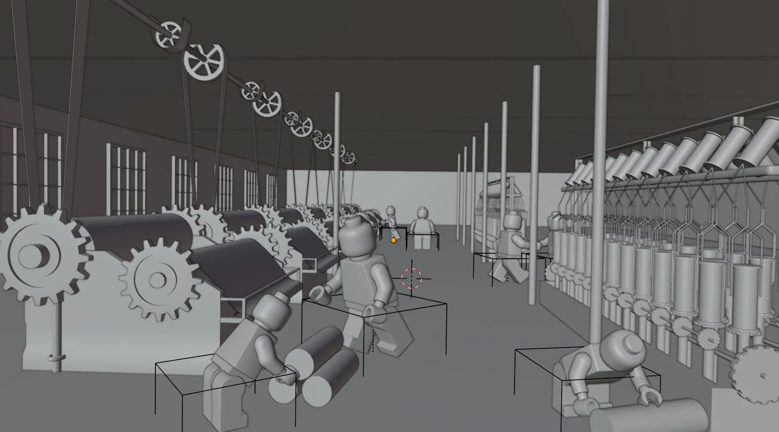 Process of recreating the post scene