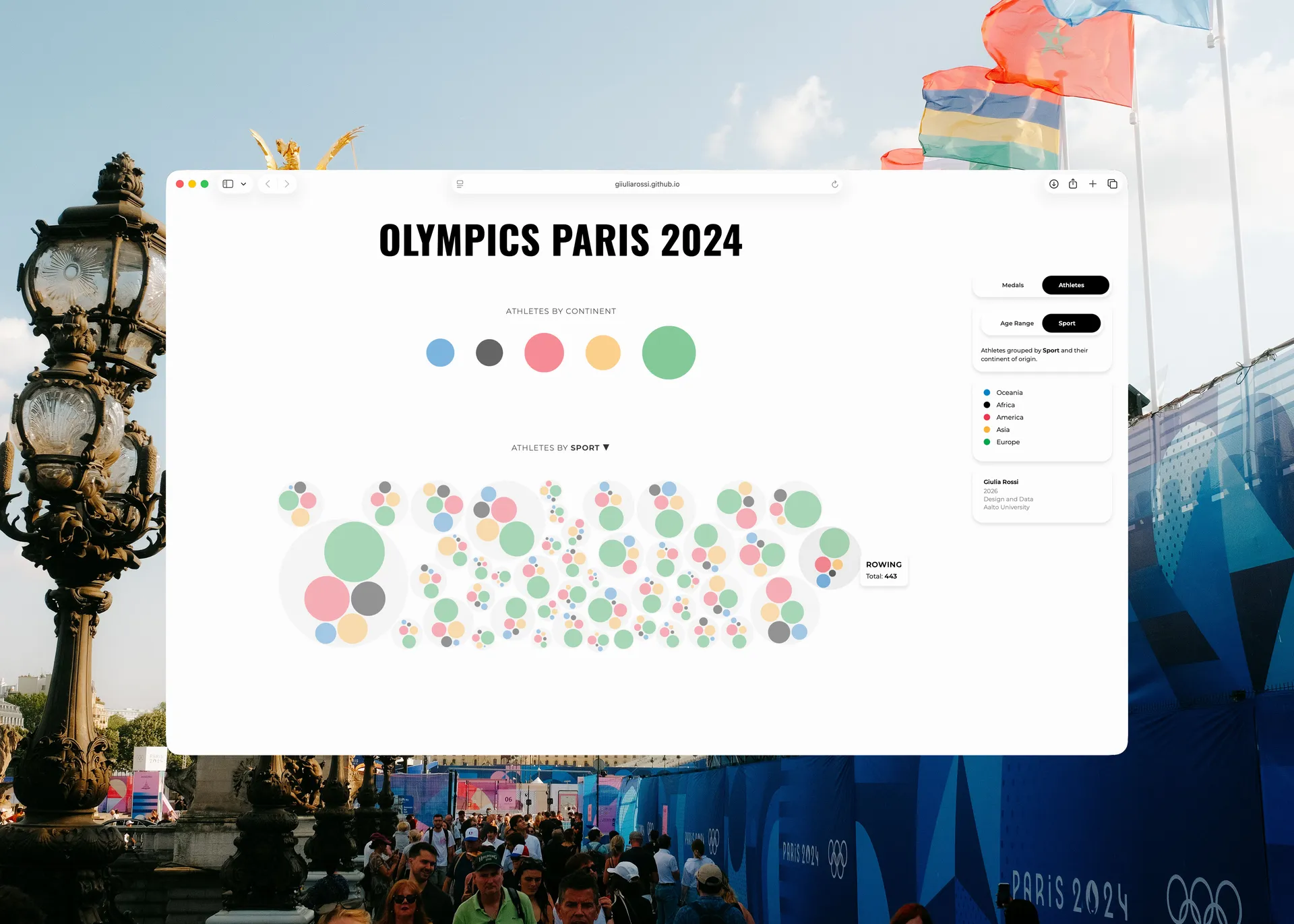 Browser page showing the website