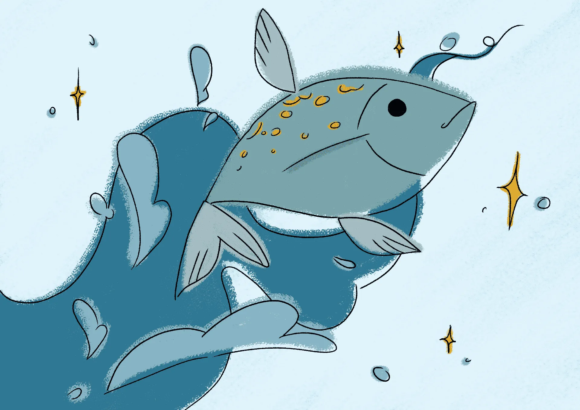 Illustrated panel picture