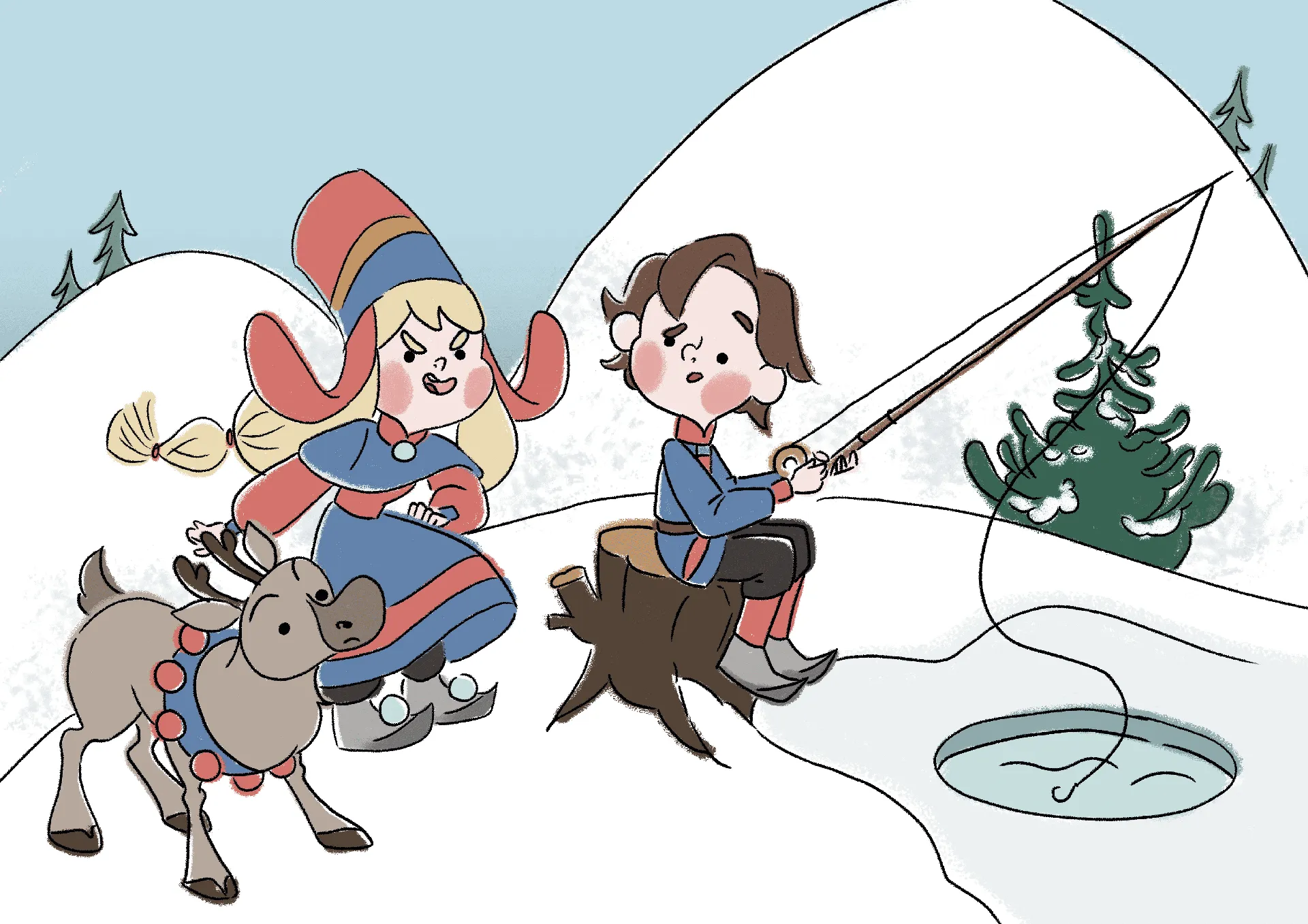 Illustrated panel picture