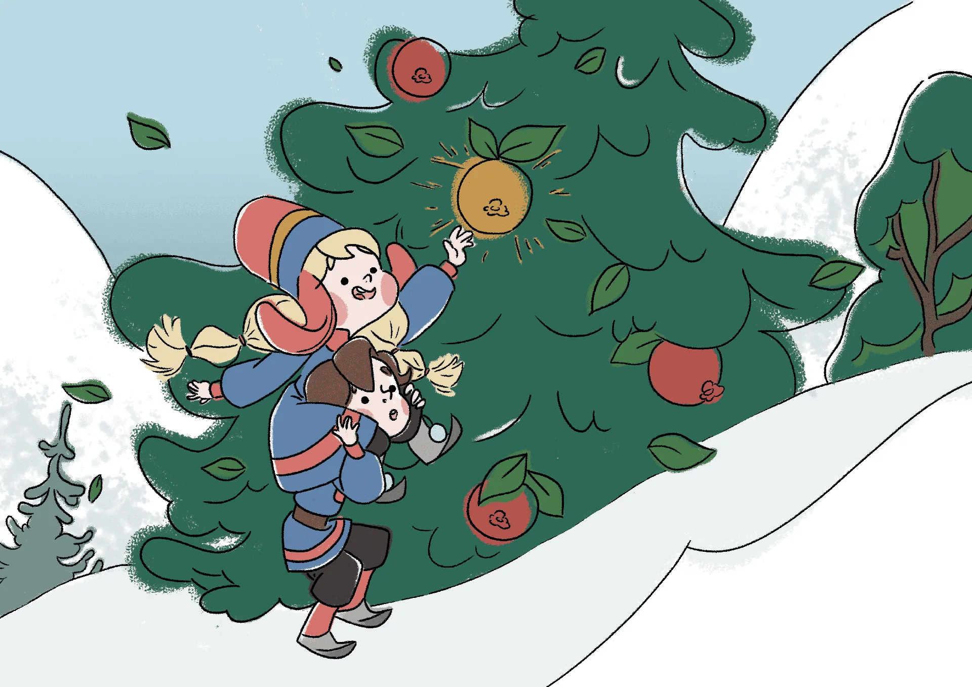 Illustrated panel picture